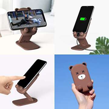 Adorable Adjustable Cell Phone Stand for Any Age Group