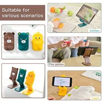 Adorable Adjustable Cell Phone Stand for Any Age Group