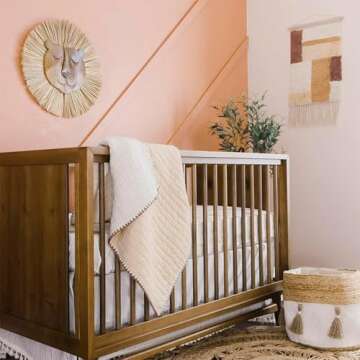 Crane Baby Safari Nursery and Toddler Room Décor, Wooden Animal Wall Décor for Boys and Girls, Lio...