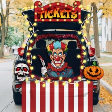 Cinrobiye Evil Circus Trunk or Treat Kit for Spooktacular Halloween