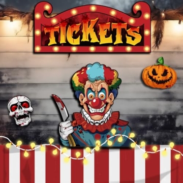 Cinrobiye Halloween Evil Circus Trunk or Treat Car Decor Kit