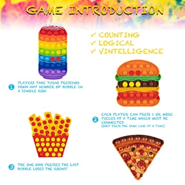 Pop Its Fidget Toys Pack - Stress Relief & Sensory Fun