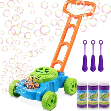 Lydaz Bubble Lawn Mower for Toddlers 1-3 Years