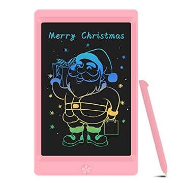 LCD Writing Tablet Kids Toys for 3 Year Old Boys Girls Gifts,8.5 Inch Doodle Board Drawing Pad Gifts for Kids,Toddler Educational Toys for 3 4 5 6 7 Years Old Boys and Girls Pink