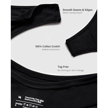 INLYRIC Women's Inbarely Soft Thong 3 Pack for Comfort