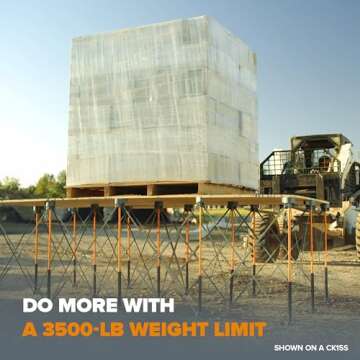 BORA Centipede CT6 36 inch Tall Portable Folding Workstand with Carry Strap, Collapsible Workbench, Construction table, Support, Sawhorse, 2Ft X 4Ft, 36 inch work height, 2,500lb weight capacity