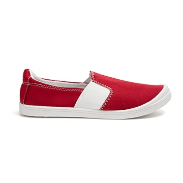 FUNKYMONKEY Women’s Comfortable Slip-On Canvas Sneakers