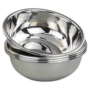 Doryh 18/10 Stainless Steel Mixing Bowls, Nesting Bowls for Meal Prep, Serving, Baking, Set of 4