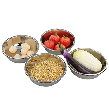 Doryh Stainless Steel Mixing Bowls Set of 4 for Cooking