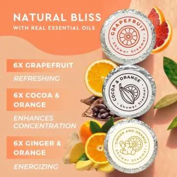 Cleverfy Shower Steamers Aromatherapy - Pack of 18 Energy Restoring Shower Bombs with Essential Oils. Self Care Birthday Gifts for Women and Valentines Day Gifts for Her and Him.