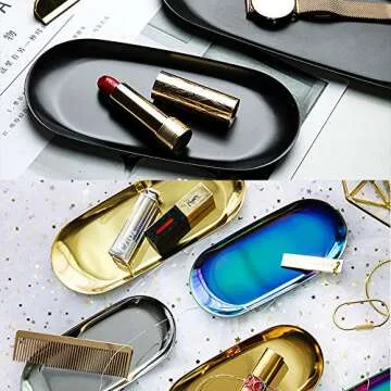 DIY Tray Resin Mold,Craft Jewelry Making Tool Epoxy Mold Resin Mold Silicone Mould Jewelry Plate Dish Casting Mold(Oval)