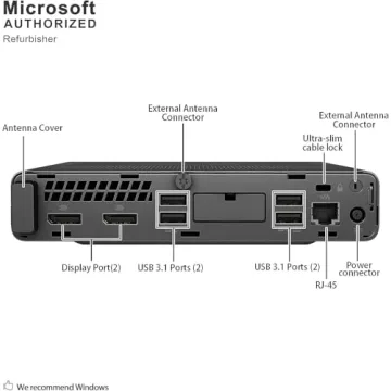 Compact HP EliteDesk 800 G4 Mini Desktop PC for Business