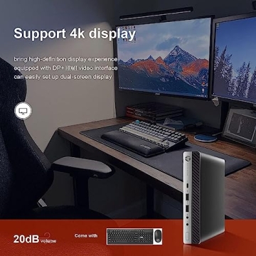 Compact HP EliteDesk 800 G4 Mini Desktop PC for Business
