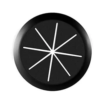 HYCC 5 Pack 2-3/8 Inch Flexible Desk Grommet,Organize Wires and Cables on Office Equipment, Computer Components, Entertainment Systems Effectively - Color: Black