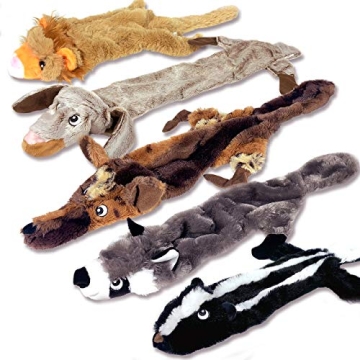 High Five Pets Dog Squeaky Toys - Durable No-Stuffing Set