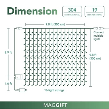 MAGGIFT 304 LED Curtain Lights for Indoor & Outdoor Decoration