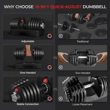 Yaheetech Adjustable Dumbbell Set 25/40/52.5/90LBS Adjustable Dumbbells Fast Adjust Dumbbell Weight Set with Anti-Slip Handle and Tray for Men/Women Home Gym Strength Training Equipment Single/Pair