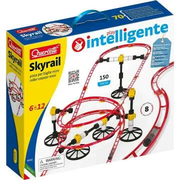 Quercetti Roller Coaster Set for Kids - 150 Pieces