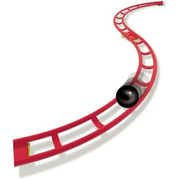 Quercetti Roller Coaster Set for Kids - 150 Pieces