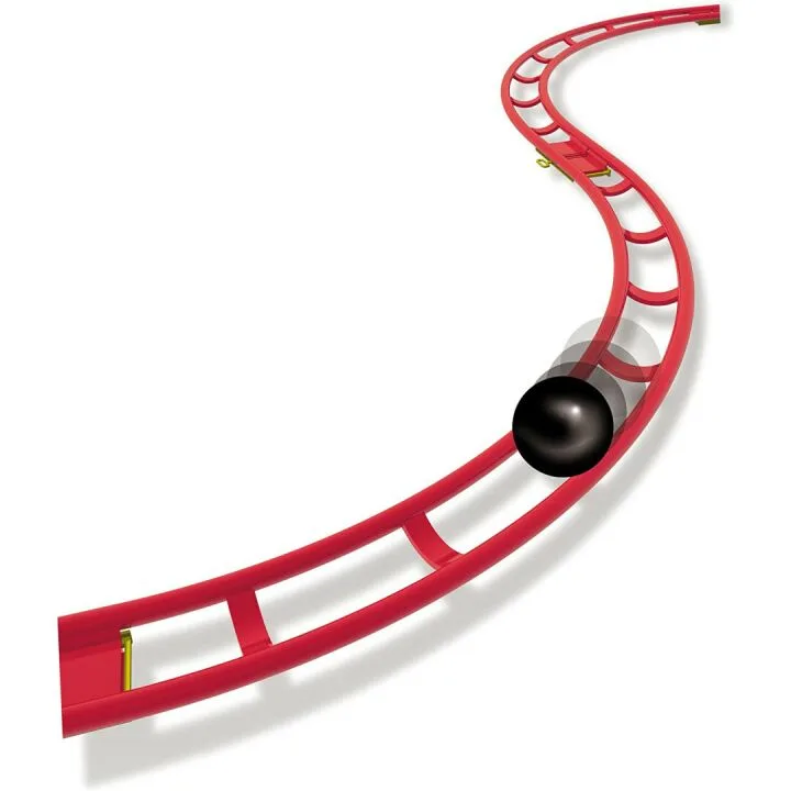 Quercetti Roller Coaster Set for Kids - 150 Pieces