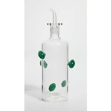 Elegant 550ml Hand-Blown Olive Bottle by Maison Balzac