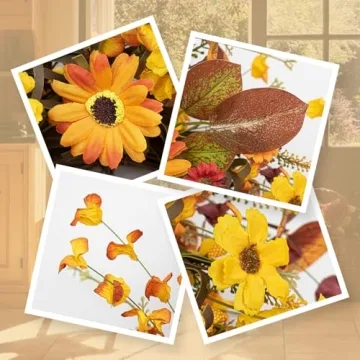 VioletEverGarden 22 Inch Fall Wreath for All Occasions