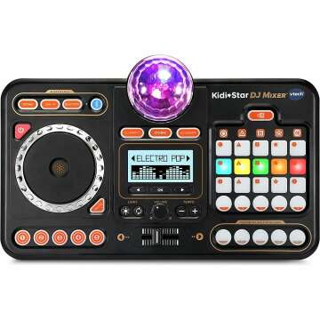VTech KidiStar DJ Mixer for Kids - Black