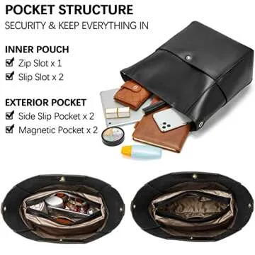 Stylish BOSTANTEN Women's Leather Tote Bags for All Occasions