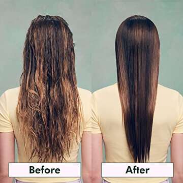 Tangle Teezer Ultimate Detangler Hairbrush Duo, Eliminates Knots & Reduces Breakage for All Hair Types, Regular & Travel-Size, Apricot Blaze and Wisteria Leaf