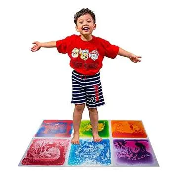 Art3d 6-Tile Liquid Sensory Playmat - Fun Kids Floor
