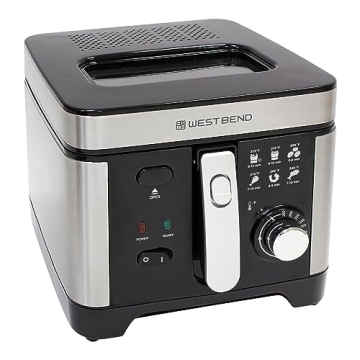 West Bend Deep Fryer with Adjustable Temperature Control 3-Liter