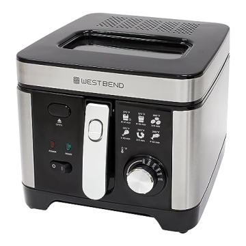West Bend Deep Fryer with Adjustable Temperature Control 3-Liter