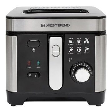 West Bend Deep Fryer with Adjustable Temperature Control 3-Liter