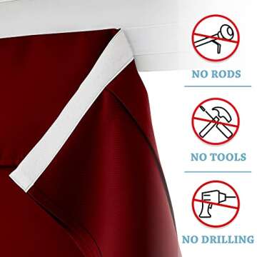 RYB HOME Blackout Curtain for Ultimate Privacy and Style