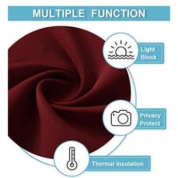 RYB HOME Blackout Curtain for Ultimate Privacy and Style