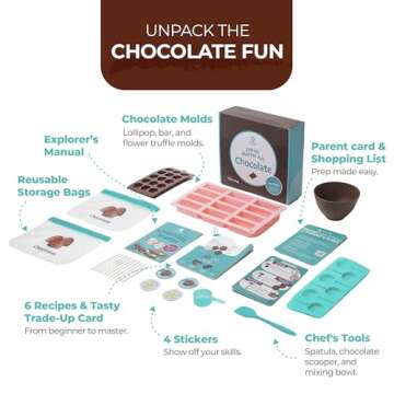 Tovla Jr. Ultimate Real Chocolate- Making Kit for Kids – Fun DIY Candy & Dessert Kit, STEM Activit...