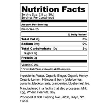 Annie's Ginger Elixir, 17oz 6-Pack, Pure Natural Organic Tonic Ginger Shot, Digestive Cleanse Boosts Immune Defense, Daily Gut Health and Wellness, Non-GMO Beverage