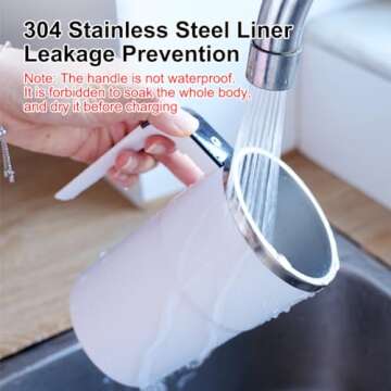 Smart Self-stirring Coffee Mug with LCD Thermometer