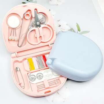 2 Pack Mini Travel Sewing Set | Portable Emergency Sewing Kit