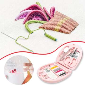 2 Pack Mini Travel Sewing Set for Quick Repairs Anywhere
