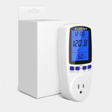 Kuman KW47-US Electricity Usage Monitor for Energy Efficiency