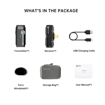 Hollyland Lark C1 Wireless Lavalier Mic for iPhone