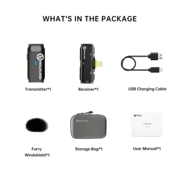 Hollyland Lark C1 Wireless Lavalier Mic for iPhone