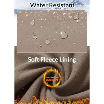 BALEAF Women's Fleece Lined Pants Winter Thermal Warm Yoga Pants Flare Leggings Waterproof Warm Bell...