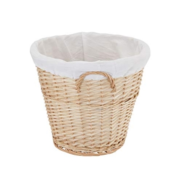 Household Essentials Brown Wicker Laundry Basket with Liner
