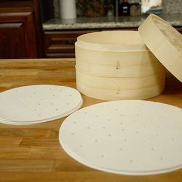 GoWISE USA 5.8-Quarts 8-in-1 Air Fryer XL with 1-Pack Parchment Paper (Red)