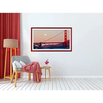 Frame My TV Deco TV Frames - Candy Red Bezel for Samsung The Frame TV