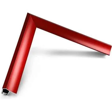 Deco TV Frames Alloy Prismatic Candy Red Bezel for Samsung TVs