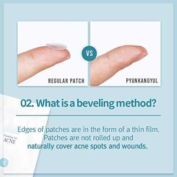 Pyunkang Yul ACNE Spot Patches Super Thin 60 Count - Consistent Adhesiveness Hydrocolloid Pimple Patches - Acne Treatment for Face - Semicircular Bending Method – K-beauty Facial Skin Care Products…