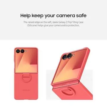 Samsung Galaxy Z Flip7 Silicone Case with Ring, Navy